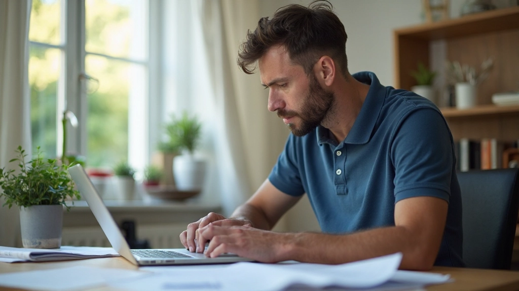 Bärbar dator med budgetanalys och utgiftsdiagram