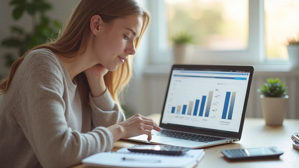 Analys av personlig ekonomi med anteckningsbok och kalkylator på skrivbord